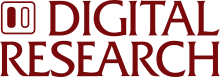 Logotipo de la empresa DIgital Research que muestra el nombre de la compañía en dos líneas con fuente de tipo serif en mayúsculas.